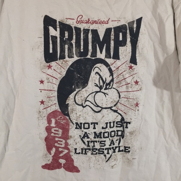 Disney Shirt Disney Park Merchandise Grumpy Dwarf - Picture 2 of 6